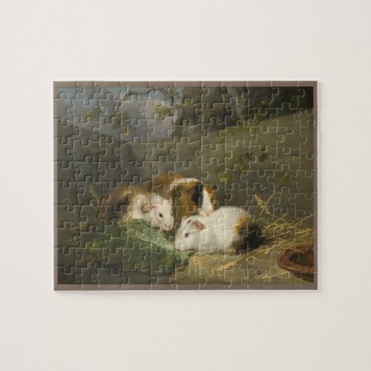 Guinea Pigs (by Morland) Jigsaw Puzzle Zazzle.co.uk