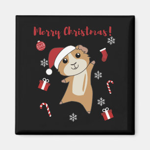 Guinea Pigs Christmas Winter Animals Magnet
