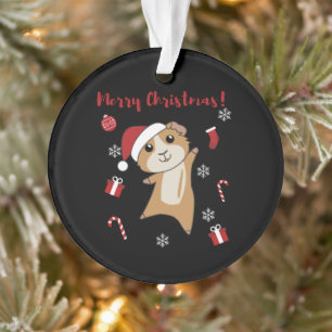 Guinea Pigs Christmas Winter Animals Ornament