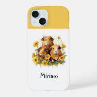 Guinea Pigs Cute Cavy Piggies Whimsical Watercolor