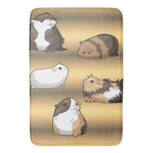 Guinea Pigs Cute Guinea Pigs Gold Lover Gifts Bath Mat