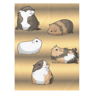Guinea Pigs Cute Guinea Pigs Gold Lover Gifts Tablecloth