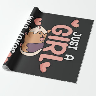 Guinea Pigs Girl Who Loves Guinea Pigs Wrapping Paper