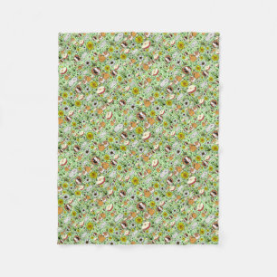 Guinea Pigs in Green Fleece Blanket