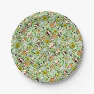 Guinea Pigs in Green Paper Plate