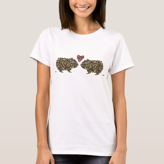 Guinea Pigs in Love T-shirt (Front)