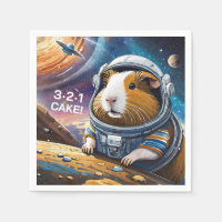 Guinea Pigs in Space! 321 Cake! Retro Space Theme