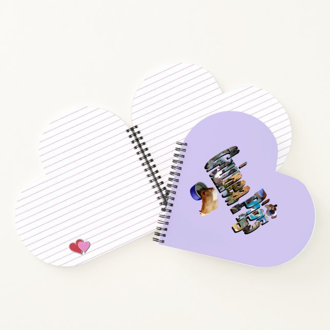Guinea Pigs Is The Word, Heart Notebook (Inside)
