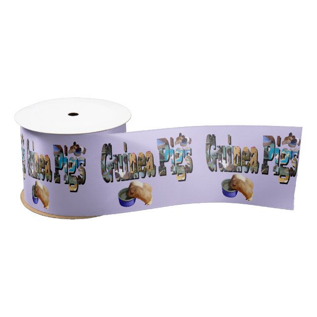 Guinea Pigs Is The Word, Satin Ribbon (Spool)