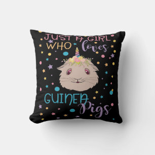 Guinea Pigs Just A Girl Who Loves Guinea Pigs Cushion