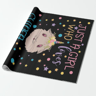 Guinea Pigs Just A Girl Who Loves Guinea Pigs Wrapping Paper