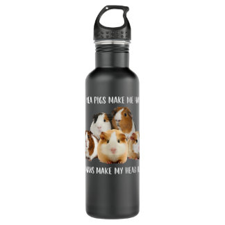 Guinea Pigs Make Me Happy Humans Make My Head Hurt 710 Ml Water Bottle