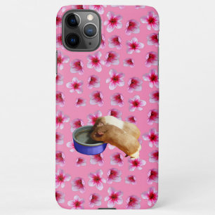 Guinea Pigs On Pink Blossoms,  iPhone 11Pro Max Case