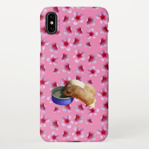 Guinea Pigs On Pink Blossoms, iPhone XS Max Case