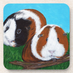 Guinea Pigs Painting Coaster