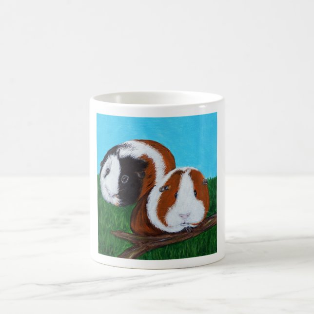 Guinea Pigs Painting Coffee Mug (Center)