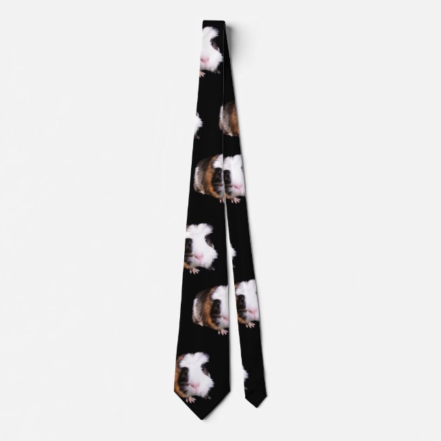 Guinea Pigs Pattern, Unisex Silky Tie, Tie (Front)
