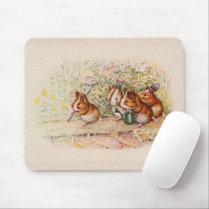 Guinea Pigs Planting in the Garden Mouse Mat