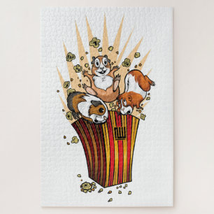 Guinea Pigs Popcorn Jigsaw Puzzle