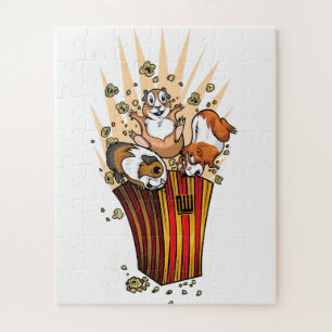 Guinea Pigs Popcorn Jigsaw Puzzle