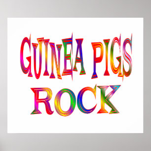 Guinea Pigs Rock Poster