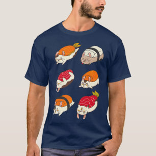 Guinea Pigs Sushi Style Animal Guinea Pig Premium T-Shirt