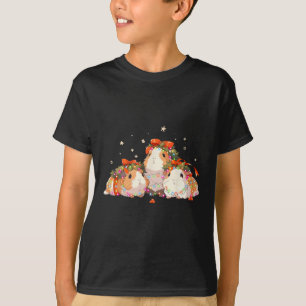 Guinea Pigs Tangled Up In Christmas Lights Guinea T-Shirt