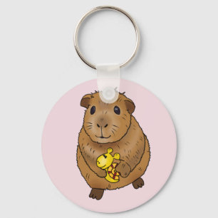 guinea pigs with snail key ring