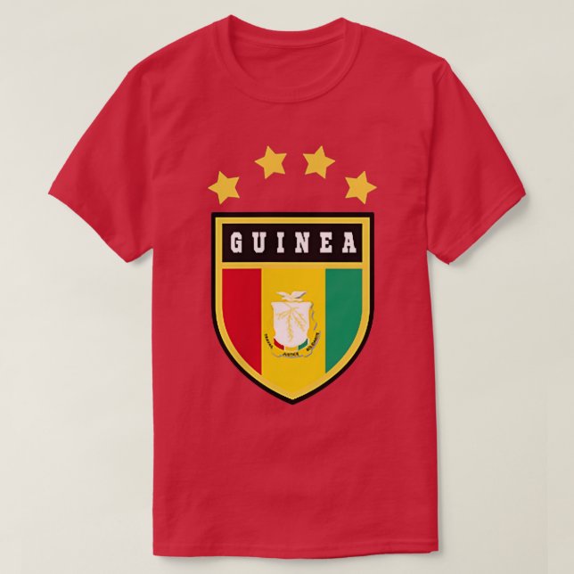 Guinea Pocket coat of arms national pride  T-Shirt (Design Front)
