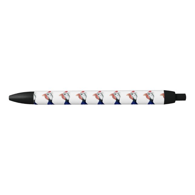 Guinea Santa Claus Black Ink Pen (Front)