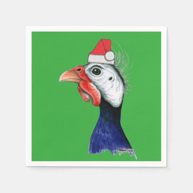 Guinea Santa Claus Napkin (Front)