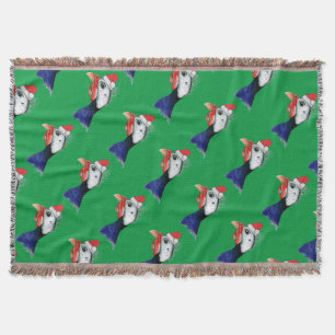 Guinea Santa Claus Throw Blanket