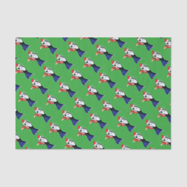 Guinea Santa Claus Tissue Paper (Front)