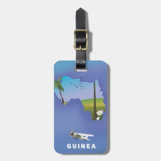 Guinea South Africa Ski poster print. Luggage Tag