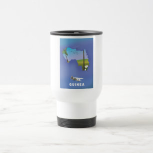 Guinea South Africa Ski poster print. Travel Mug