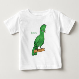 Guinea turaco bird cartoon illustration baby T-Shirt