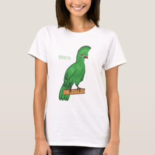 Guinea turaco bird cartoon illustration T-Shirt