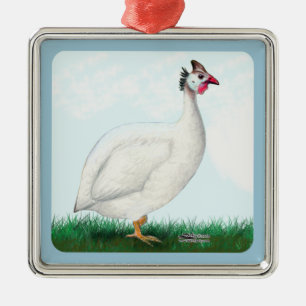 Guinea White Metal Tree Decoration