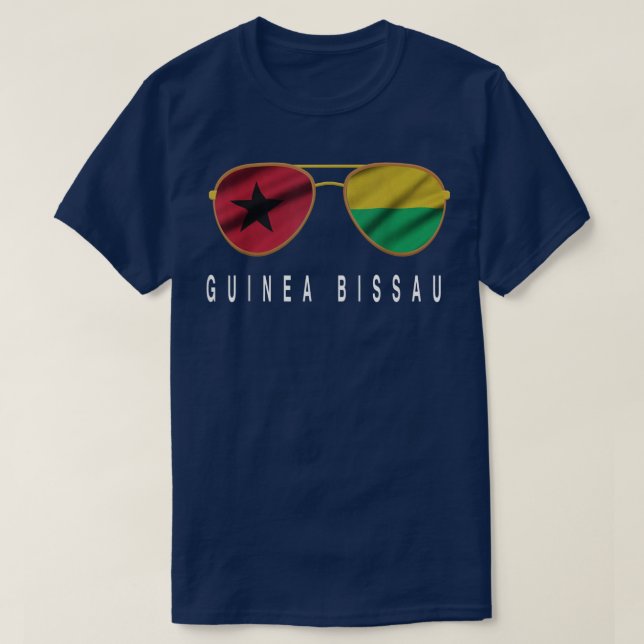 GuineaBissau Flag BissauGuinean Pride Sunglasses  T-Shirt (Design Front)