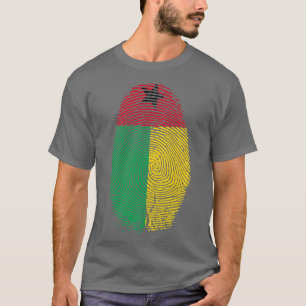 GuineaBissau Flag Fingerprint DNA Gift for GuineaB T-Shirt