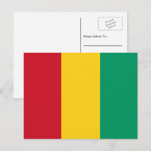 Guinean Flag, Flag of Guinea Postcard