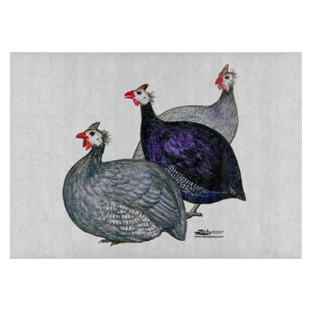 Guineas Three Cutting Board (Front)