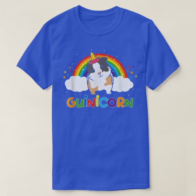 Guinicorn Cute Guinea Pig Unicorn Animal Rainbow25 T-Shirt (Design Front)