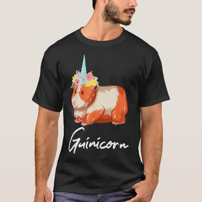 Guinicorn Guinea Pig Owner Cavy Lover Gift T-Shirt (Front)