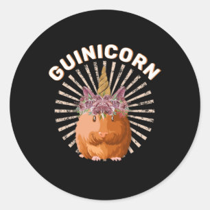 Guinicorn Guinea Pig Unicorn Classic Round Sticker
