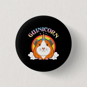 Guinicorn Guinea Pig Unicorn Costume 3 Cm Round Badge