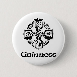 Guinness Celtic Cross 6 Cm Round Badge