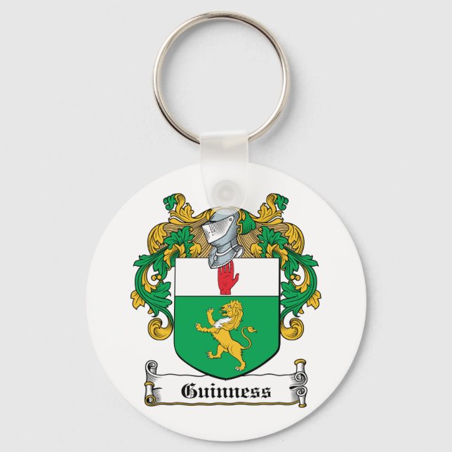 Guinness Family Crest Key Ring (Front)