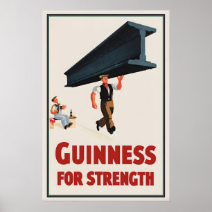 Guinness For Strength Poster Print  John Gilroy