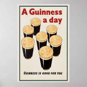 Guinness is Good for You Poster Print  John Gilroy